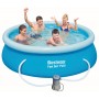 Bestway 57268 Piscina gongiabile Fast Set cm. 244x66 capacità lt. 2300 completa di pompa filtrante