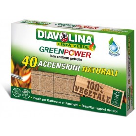 DIAVOLINA GREENPOWER NATURALE 40 ACCENSIONI