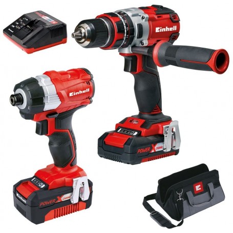 Einhell Set utensili a batteria 18V Twinpack BL - - da fine