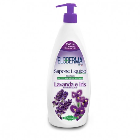 ELODERMA SAPONE LIQUIDO MANI LAVANDA E IRIS ml. 1000