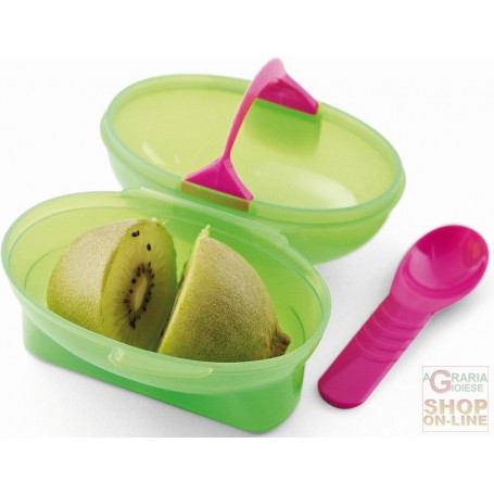 FACKELMANN SETI KIWI 3 IN 1 CONTENITORE COLTELLINO CUCCHIAIO ART. 42078