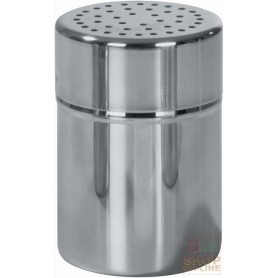 FACKELMANN SPARGIZUCCHERO CACAO A VELO CON FORI IN ACCIAIO INOX + COPERCHIO 8X6X6 CM ART. 42968