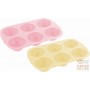 FACKELMANN STAMPI MUFFIN IN SILICONE COLORI : CREMA E ROSA RESISTENTI FINO A 230° 28X19X4 CM ART. 43931