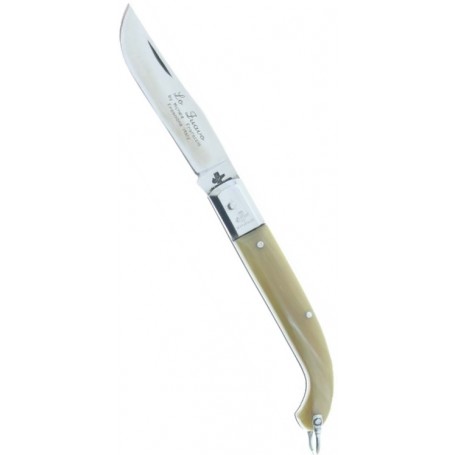 COLTELLO STILETTO - MANICO IN CORNO - ANTICO by Fraraccio - Coltellaiomatto