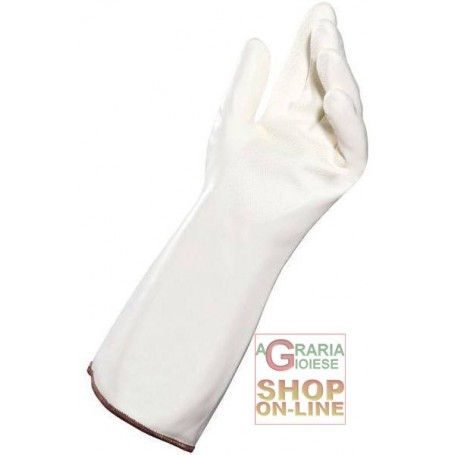 GUANTO IN NITRILE BIANCO CON SUPPORTO INTERNO AD ALTO POTERE D ISOLAMENTO TERMICO TG 9 11