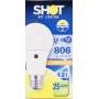 Lampada a Goccia E27 con sensore crepuscolare lumen 806 luce calda Watt. 10