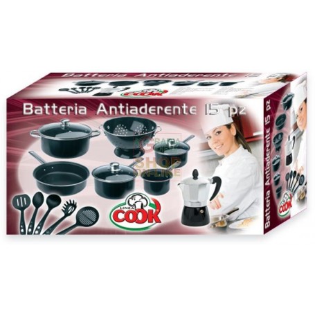 MAX BATTERIA 15 PZ ANTIADERENTE COOK