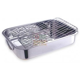 MAX BRASIERA INOX ALTA C/GRIGLIA 30CM