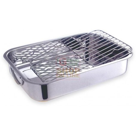 MAX BRASIERA INOX ALTA C/GRIGLIA 30CM