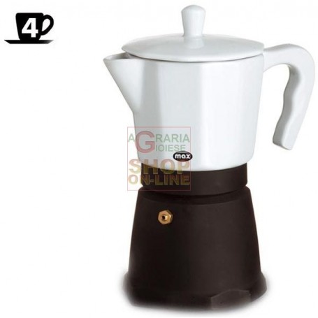 MAX CAFFETTIERA 4 TZ CHANTILLY PORCELLANA