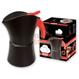 MAX CAFFETTIERA MOKA MAX 4TZ RED APPEAL