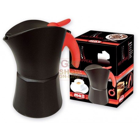 MAX CAFFETTIERA MOKA MAX 4TZ RED APPEAL