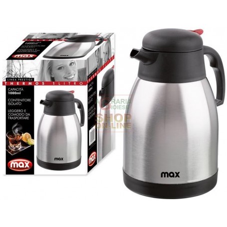 MAX CARAFFA 1LT ACCIAIO INOX