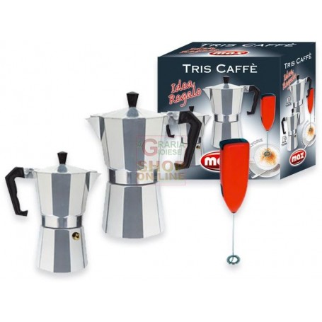 MAX CONF. 3PZ CAFFETTIERE 1/3 TZ. CON CREMI