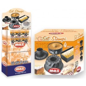 MAX MINI STAMPI DOLCI ANTIADERENTI 4 PZ