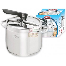 MAX PENTOLA PRESSIONE 7LT 2 VALVOLE M/INOX