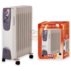 MAX RADIATORE AD OLIO 9 ELEMENTI 2000 W