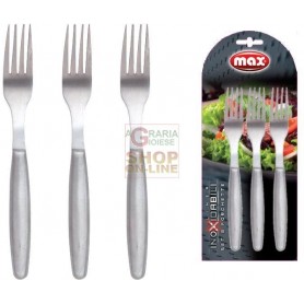 MAX SET 3 FORCHETTE LINEA INOXIDABILI