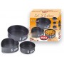 MAX SET 3 TORTIERE 2TONDE APRIBILI + 1CUORE