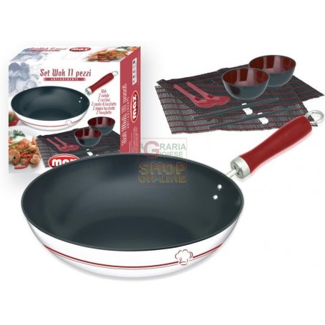 MAX SET WOK 11PZ DIM. 30 CM