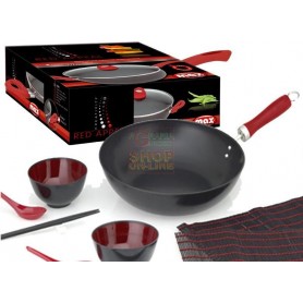 MAX SET WOK 11PZ RED APPEAL