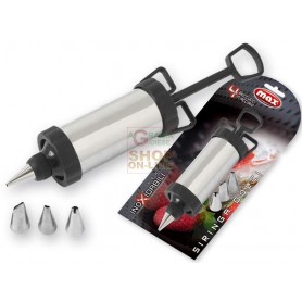 MAX SIRINGA DOLCI INOX 4 BECCUCCI ACCIAIO