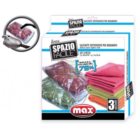 MAX SPAZIO FACILE SET 3 SACCHETTI