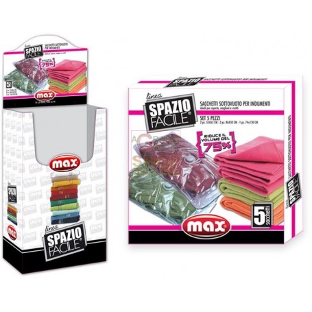 MAX SPAZIO FACILE SET 5 SACCHETTI PALLBOX