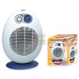 MAX TERMOVENTILATORE LUX CON TIMER 2000W