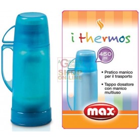 MAX THERMOS 450ML COLORI ASSORTITI 15PZ