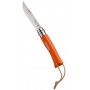 OPINEL INOX N.7 MANICO BARODEUR MANDARINE CON LACETTO