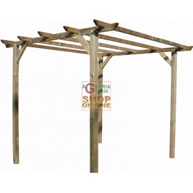 PERGOLA IN LEGNO BLINKY MOD. AZALEA CM.350X350