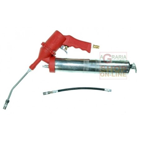 PISTOLA INGRASSATORE AD ARIA COMPRESSA UTILIZZABILE CON GRASSO SFUSO O CON CARTUCCE 400-500 GR.