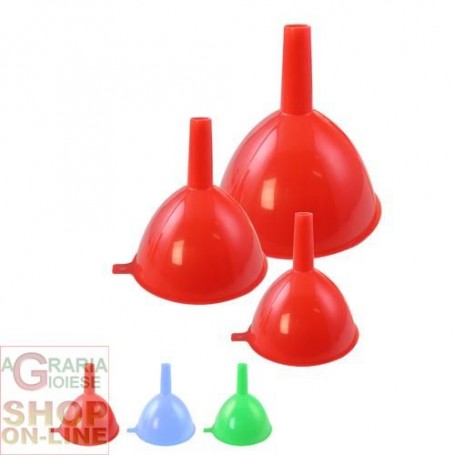 SET 3 PEZZI IMBUTI IN PLASTICA CM. 9 11 13