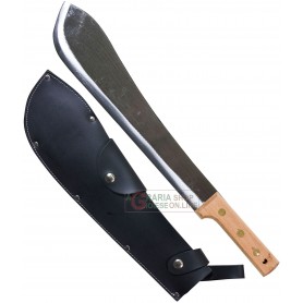 MACHETE FORGIATO CON FODERO CUOIO CM. 50