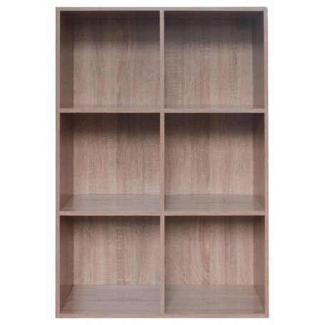 LIBRERIA MODELLO CUBO 6 ROVERE cm. 61x91h.