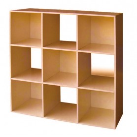 LIBRERIA MODELLO CUBO 9 CILIEGIO cm. 91x91h.