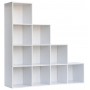 LIBRERIA MODELLO CUBO BIANCO 10 cm. 121x29,5x121h.