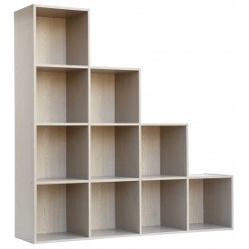 LIBRERIA MODELLO CUBO FRASSINO 10 cm. 121x29,5x121h.