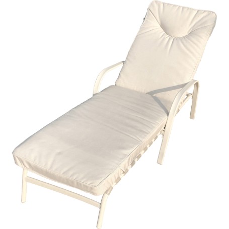 POLTRONA LOUNGER COLORE CREMA OPACO GIOVE.