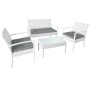 SALOTTO BOULEVARD IN POLIRATTAN BA620 colore bianco