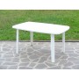 TAVOLO RESINA cm.137x85 COLORE BIANCO