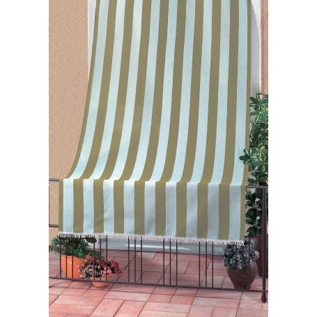 TENDA DA SOLE RIO cm.140x300 colore bianco e beige.