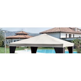 TOP COPERTURA PER GAZEBO LEGNO 3x3 POLIESTERE COLORE BIANCO